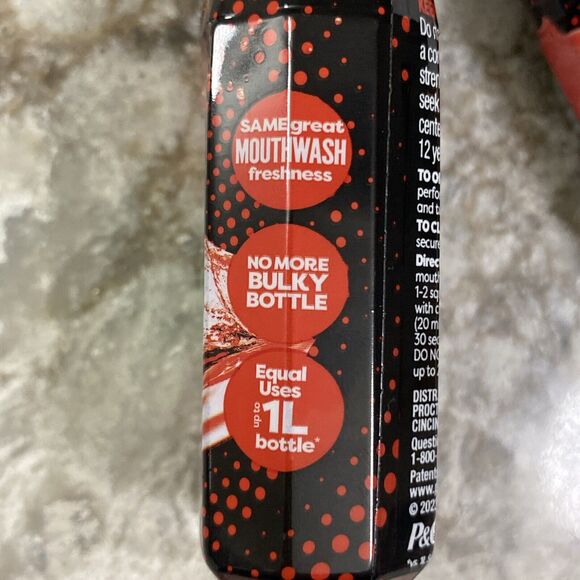 5 PACK Scope Squeez Mouthwash Concentrate, Cinnamint, 50mL Bottle - Picture 6 of 10